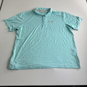 Columbia PFG Terminal Tackle Shortsleeve Polo Shirt Mens Size‎ 2XL Fishing Blue